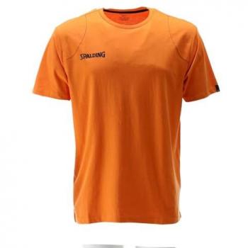 Camiseta de Manga Corta Essential Spalding para Hombre - Basketball Naranja 2XL