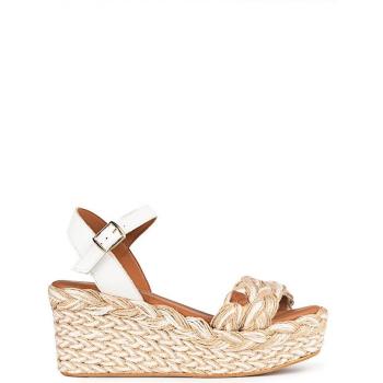 Sandalias Popa Cuña Baja Camerún Amur Blanco