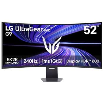 Monitor Gaming Curvo LG UltraGear 52 VA 5K2K 240Hz 1ms Ajustable