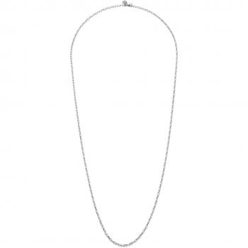 UNO de 50 Sterling Silver Plated Long Link Chain for Women