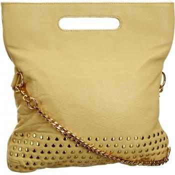 Sienna Makayla Makayla - Bolso de cuero para mujer, color amarillo, talla M