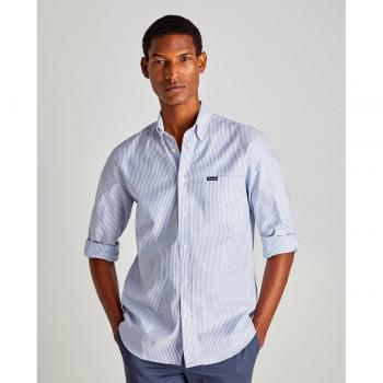 Façonnable - Camisa de hombre classic fit de rayas oxford