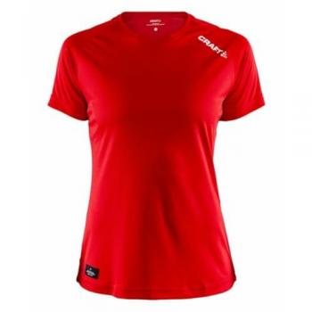 Women's Bright Red Short Sleeve Craft Community Function T-Shirt