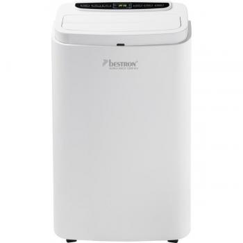 Bestron - Acondicionador de aire móvil monobloque 45m², capacidad de refrigeración 3,5 kW (12.000 BTU/h), color blanco