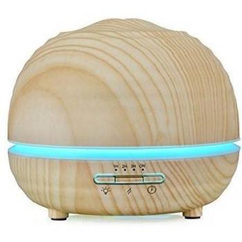 Humidificador Ultrasónico 300Ml / Humidificador Bebe - Purificador de Aire ”“ Acabado en Madera