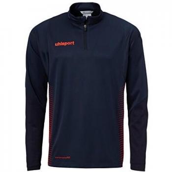 uhlsport Score Zip Chándal con Cremallera 1/4, Hombre, Marino/Rojo Fluor, L