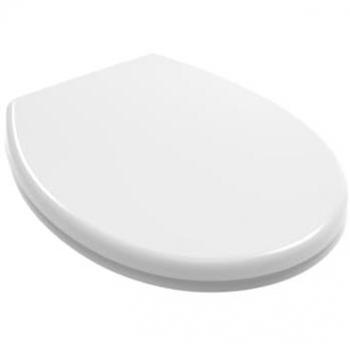 Kiamami Valentina - Asiento de Inodoro Termoindurente Universal Soft Close Blanco Brillante