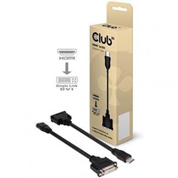 CLUB3D HDMI to DVI-I - Adaptador DVI-HDMI, negro