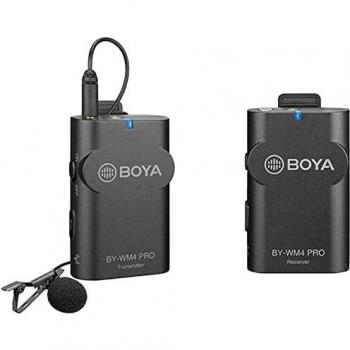 Boya Micrófono inalámbrico Duo Lavalier de 2,4 GHz by-WM4 Pro-K1