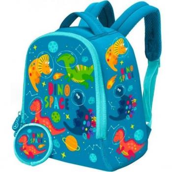 Mochila Neopreno Dino Space 25cm con Monedero - Kids Licensing KL11323