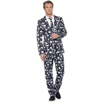 Traje Elegante de Calaveras para Hombre - Talla M