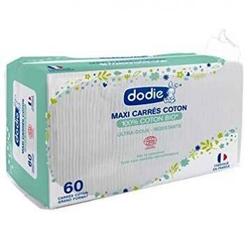 Dodie Maxi Carrés de Algodón Orgánico 60 Unidades