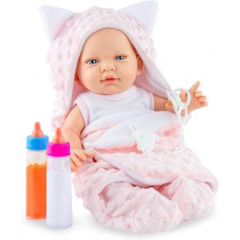 Marina&Pau - Muñeca bebé Recién Nacido Bath Time Pink Estuche 45 cm