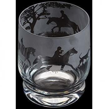 Dartington Crystal Aspect Tumbler Hunting Scene, 100 mm