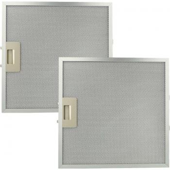 Filtro metálico anti-grasa compatible con campanas extractoras Bauknecht - 32 x 32 x 0,85 cm