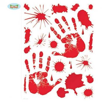 Set adhesivos sangre 30x39 cms.