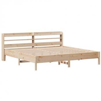 Cama sin colchón 180x200 cm en madera maciza de pino