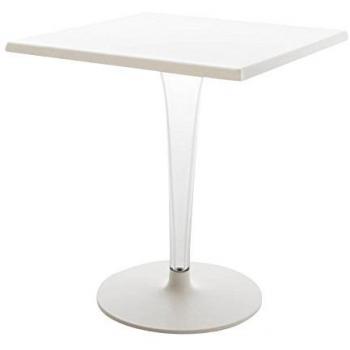 Top Top - Mesa Dr. Yes cuadrada negro/mate/pata redonda/60x60cm