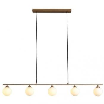 Lámpara de Suspensión Halifax - Metal, Vidrio y Latón, 110x10x16 cm