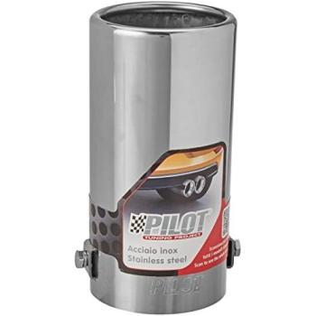 ER054 - Acero inoxidable de tubo de escape del tubo de escape de para atornillar Embellecedor de tubos de escape universales
