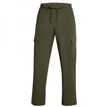Pantalones Cargo Vibe Woven de Under Armour para Hombre en color Verde M, características: tejido ligero y transpirable, diseño cargo con múltiples bolsillos, ajuste cómodo y moderno, ideal para actividades al aire libre