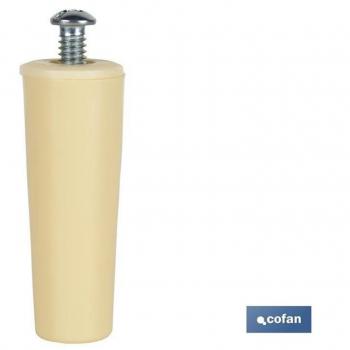 Tope para Persianas en PVC 60 mm con Tornillo Métrica 6, disponible en varios colores
