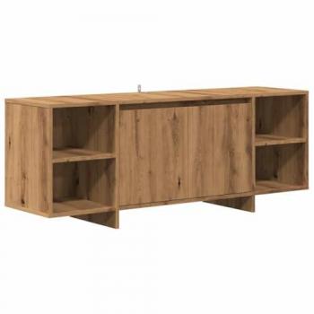 Mueble de TV madera de ingeniería roble artisan 130x35x50 cm, mueble bajo, mueble para TV, mueble de salón, mueble estéreo, mueble Hi-Fi
