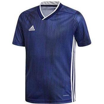 adidas Tiro 19 Jersey Camiseta, Unisex niños, Dark Blue/White, 128