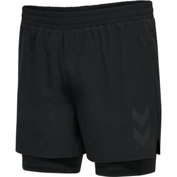 Hummel MT Force 2 in 1 Shorts Black L Male
