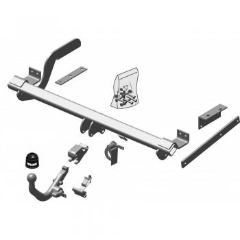 Enganche de remolque desmontable Brink 519000 con sistema de acoplamiento rápido, capacidad de carga de hasta 2000 kg, compatible con vehículos específicos, incluye kit de instalación y cumple con normativas europeas