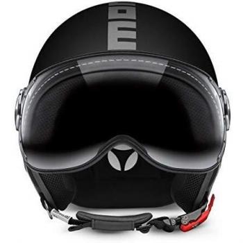 Momo Design - Casco Fighter Classic, Color Negro Mate, Talla S