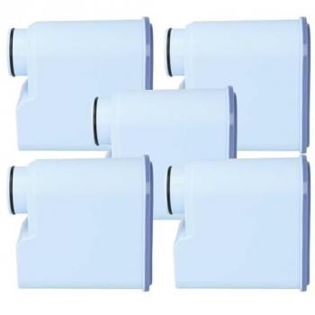 5x Filtro de agua compatible con Saeco Intelia Deluxe HD8902/01, HD8904/01 máquina de café automática, cafetera exprés - azul claro - Vhbw