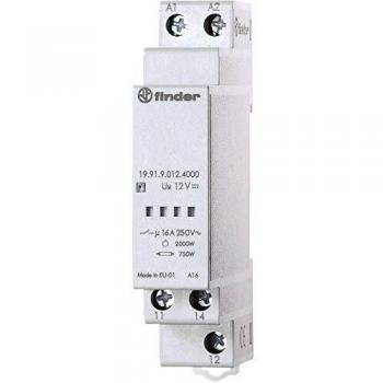 Finder 19 Series SPDT Switching Relay, 12V DC, 16A for DIN Rail