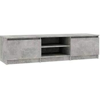 vidaXL Mueble de TV Gris bÃton 140 x 40 x 35,5 cm AgglomÃ