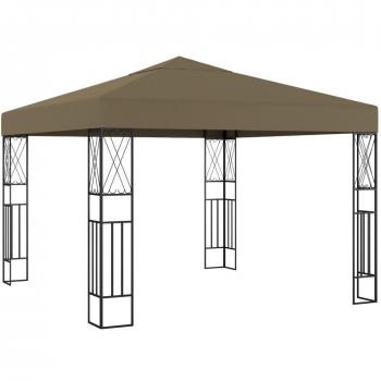 3x3m Taupe Fabric Gazebo