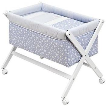 Cambrass Minicuna Tijera Madera, Star Celeste, 55x87x74 CM