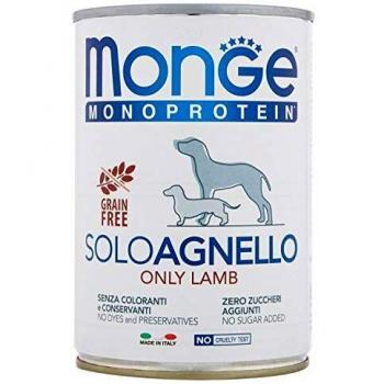 Monge Perro Solo Cordero Pate 'gr 400