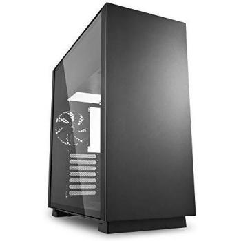 Sharkoon PURE STEEL - Caja de Ordenador, PC Gaming, Semitorre ATX, Negro