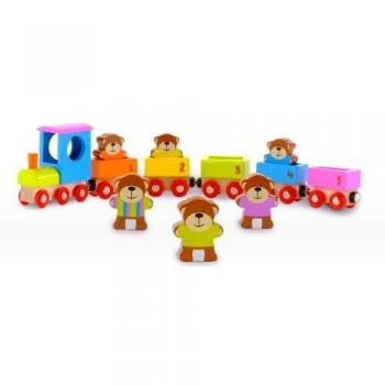 Fiesta Crafts-T-2729 Tren de Peluches, Multicolor