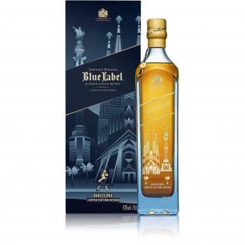 Johnnie Walker Blue Label Whisky Escocés Blended, 700 ml, Edición Barcelona