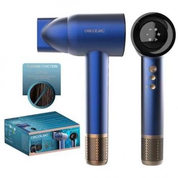 Secador de Pelo IoniCare RockStar Nano IonTech Azul con Plasma, 110000 rpm, Pantalla Digital, Control Inteligente de Calor, 3 Temperaturas, 3 Velocidades y Función Memoria