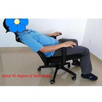 Rejilla de Aire Deluxe Junta tarea silla con Head Descanso y - Asiento de Tela de malla moda para silla de oficina de gestión de alto rendimiento con funcionalidad completa de ajustes y, color gris