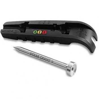 Steak Champ 3D Black Termómetro Sensor Led, Negro, 15