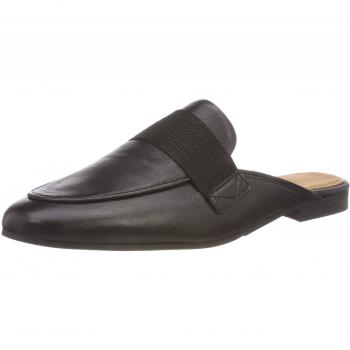 SELECTED FEMME Slffrida Leather Mule B, Mocasines para Mujer, Negro Black, 36 EU