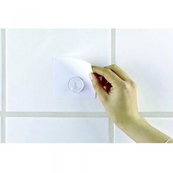 Wenko Static-Loc Gancho de Pared, Tereftalato de Polietileno, Blanco, 8x8x3 cm