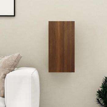 Mueble para TV de madera multicapa en color roble marrón, dimensiones 30,5x30x60 cm