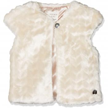 Carrément Beau Gilet Sans Manches, Chaqueta sin Mangas para Bebés, Ecru