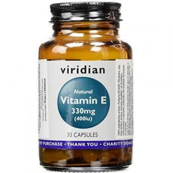 Viridian Natural Vitamin E 400IU , 30 Veg tapas