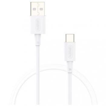 Nubbeh Borealis Cable USB-A a USB-C de Silicona Líquida 1.5m 3A 18W Blanco
