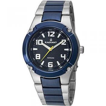 Reloj Hombre Radiant RA318202 - Diámetro de 48 mm, diseño moderno, resistente al agua, correa de acero inoxidable, esfera analógica